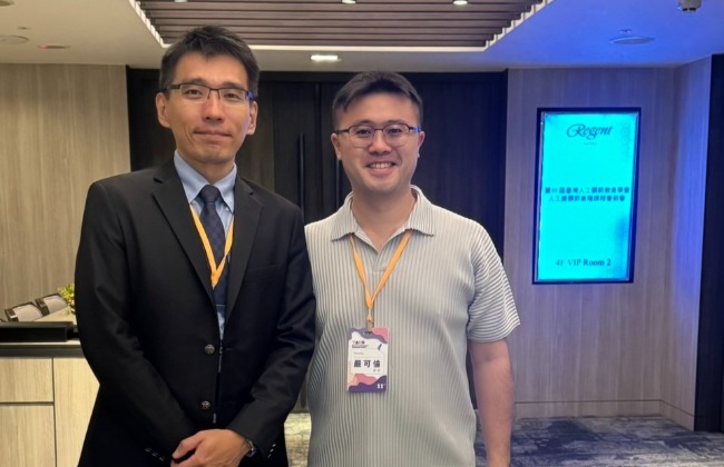 蔡尚聞醫師與台中清水安程骨科嚴可倫院長合照